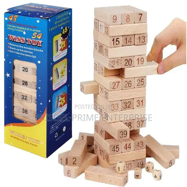 Wooden Building Blocks Jenga Game · Photo 1