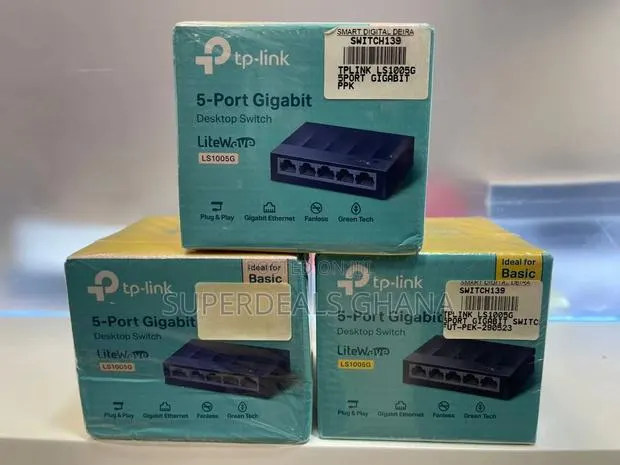 TP LINK 5 PORT Gigabit Desktop Switch · Photo 1