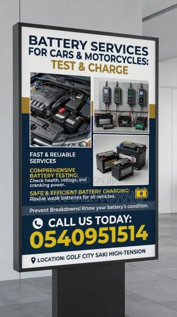 Battery Services for Cars & Motorcycles: Test & Charge · Photo 1
