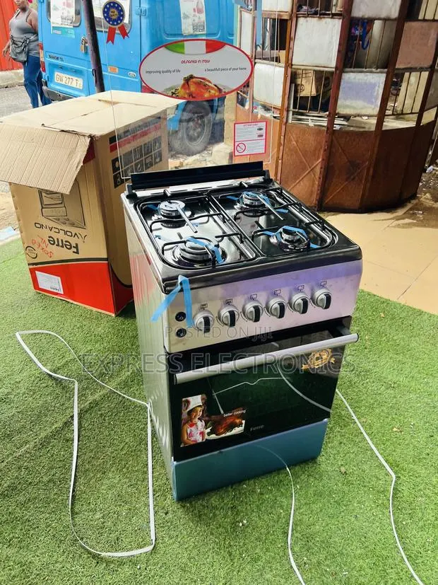 Highly Recommended Gas Cooker Oven Rotisserie 4burner New Line 60/50 · Photo 1
