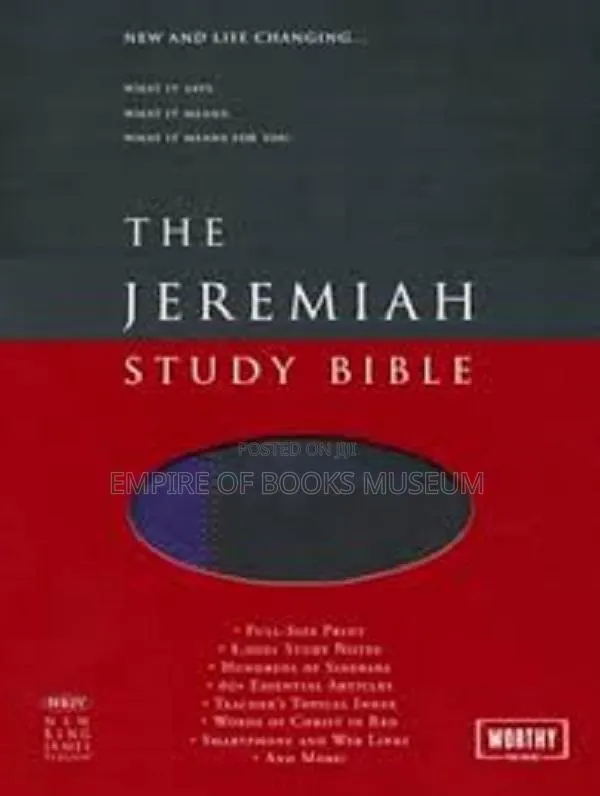 Jeremiah Study Bible, Limited Edition/Deluxe Leather/ NKJV · Photo 1