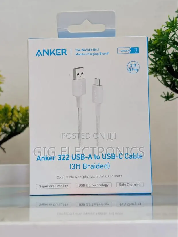 Anker 322 USB-A to USB-C Charging Cable, 3ft · Photo 1