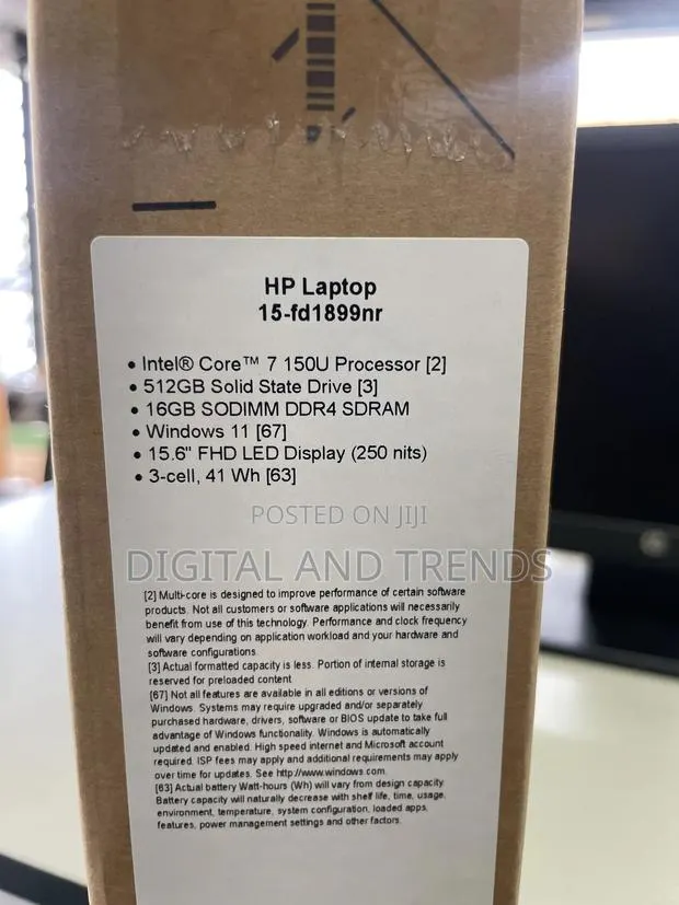 New Laptop HP 15 16GB Intel Core 7 SSD 512GB · Photo 1
