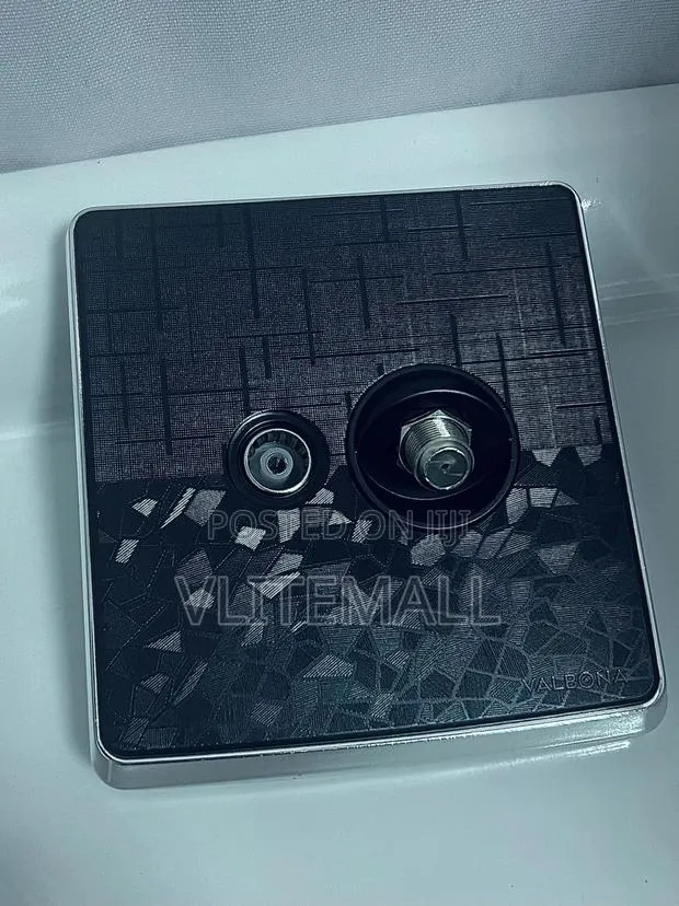 Valbona Chrome Tv Socket (Grey · Photo 1