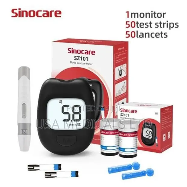 Glucometer Machine and 50pc Strips · Photo 1