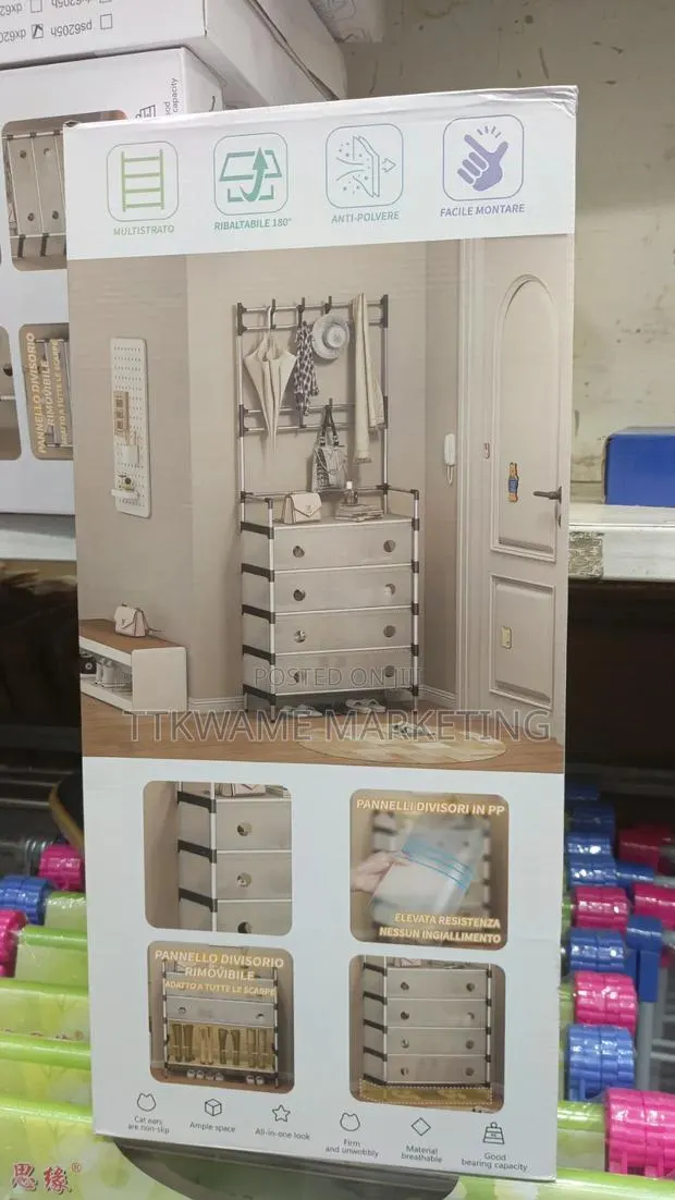 Shoe Rack With Cloth Hanger · Photo 1