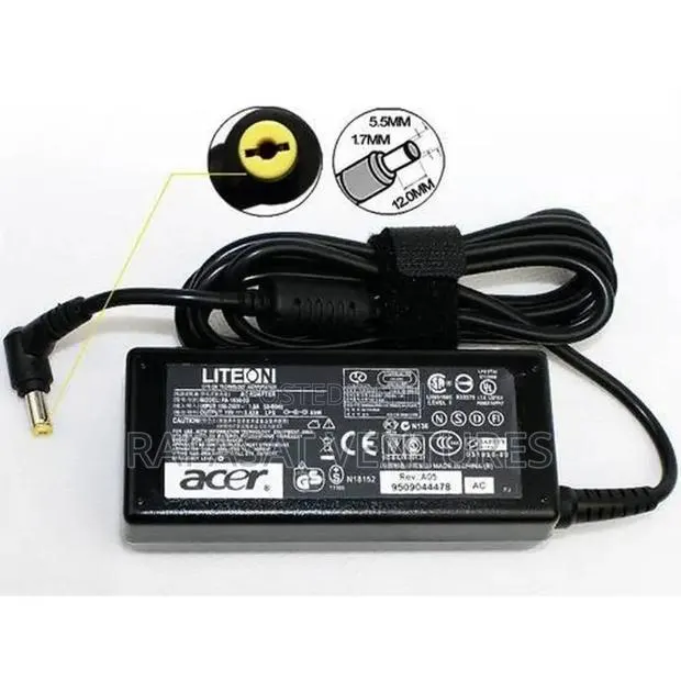 Acer 19V 3.42A Yellow Pin Adapter · Photo 1