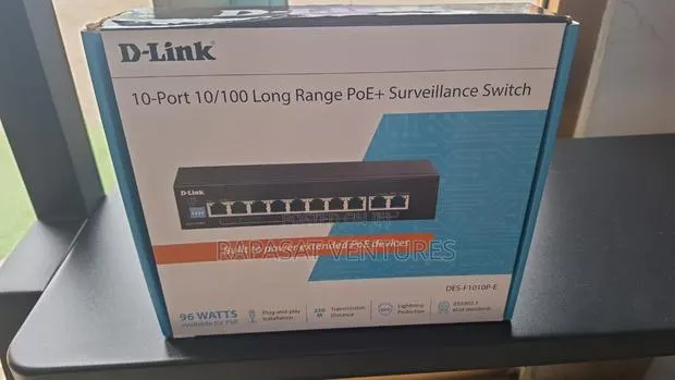 D-Link 10 Port 10/100 Long Range Poe Switch Des-F1010p-E · Photo 1