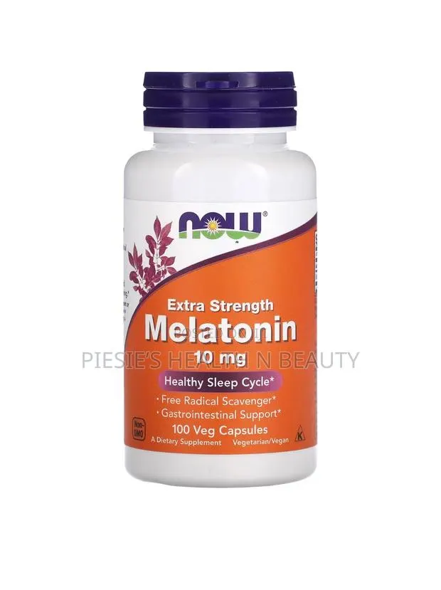 Now Foods, Melatonin, Extra Strength 10 Mg, 100 Capsules · Photo 1
