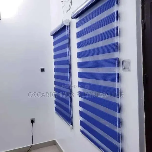 Royal Blue Curtain Blinds · Photo 1