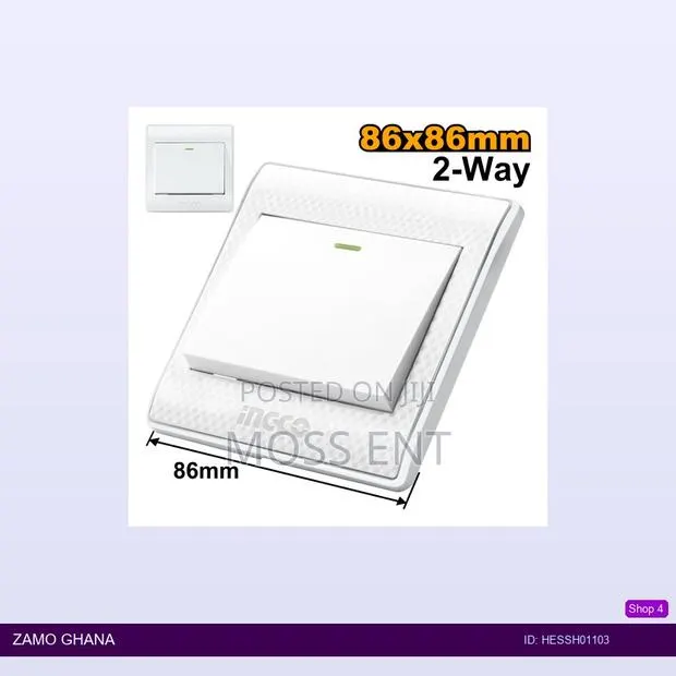 Switch 2way 1 Gang 16a - Hessh01103 · Photo 1