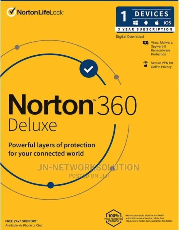 Norton 360 Deluxe 1 Device 3 Year Windows/Mac/Android/Ios · Photo 1