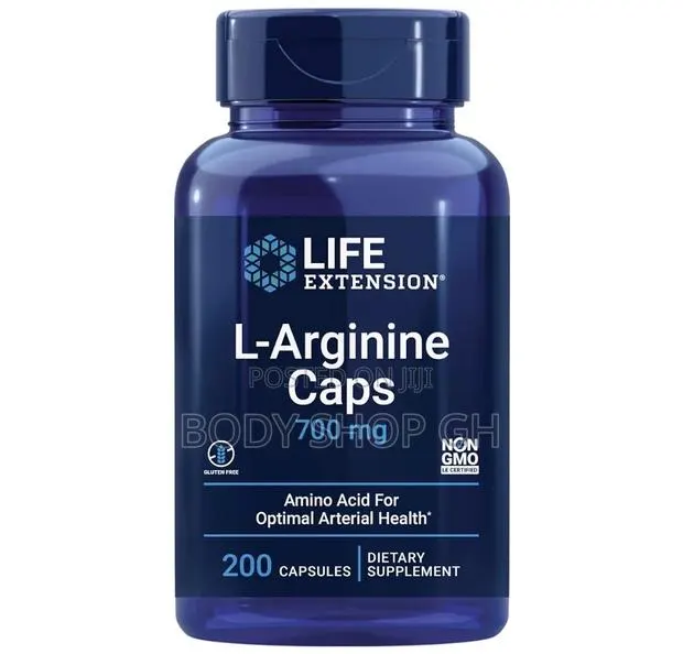 L-Arginine Caps, 700 Mg, Vitamin C Amino Acid for Optimal Health · Photo 1