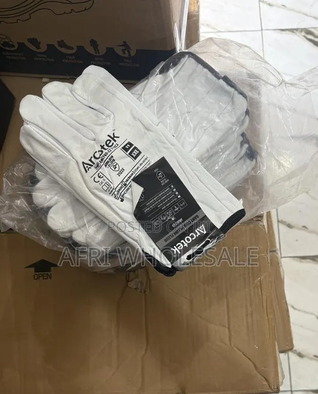 Safety Heavy Duty Industrial Gloves Rigger Gloves Full Pure Leather · Photo 1