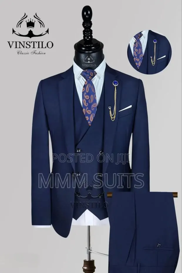 Official Vinstillo Blue-Black Men Suit · Photo 1