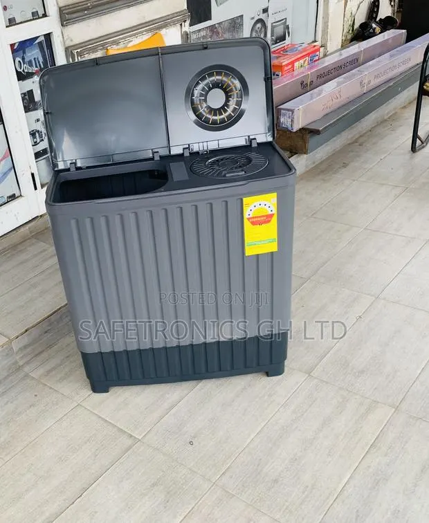 Authentic Sleek Nasco Washing Machine Semi Automatic 8 Kg Grey · Photo 1