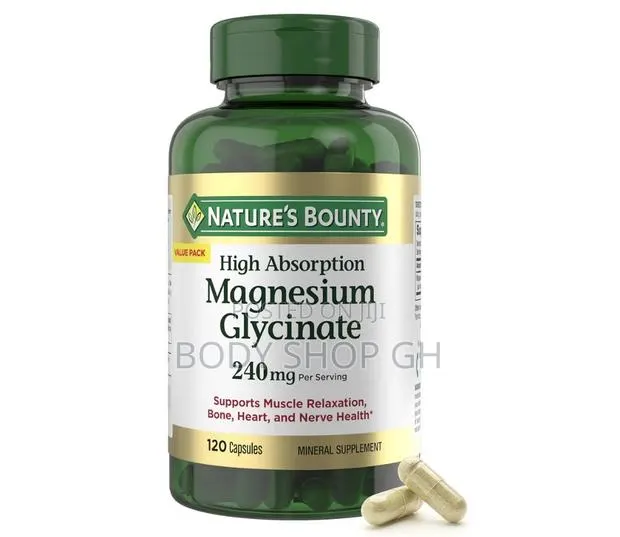 High Absorption Magnesium Glycinate 240 Mg - 120 Count/60 Servings · Photo 1