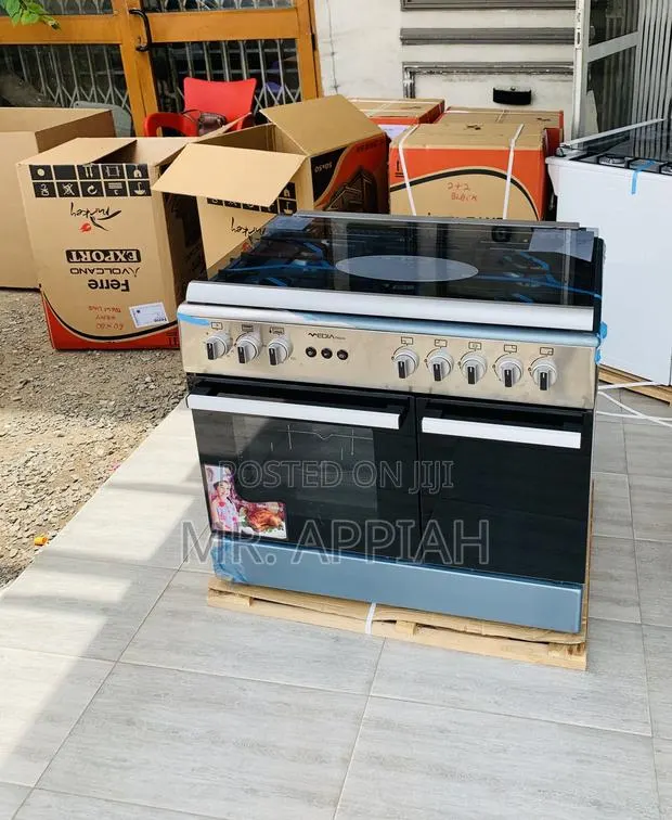 Shop Affordable Mediatech 60x90cm 5 Gas Burner With Grill(Gray). · Photo 1