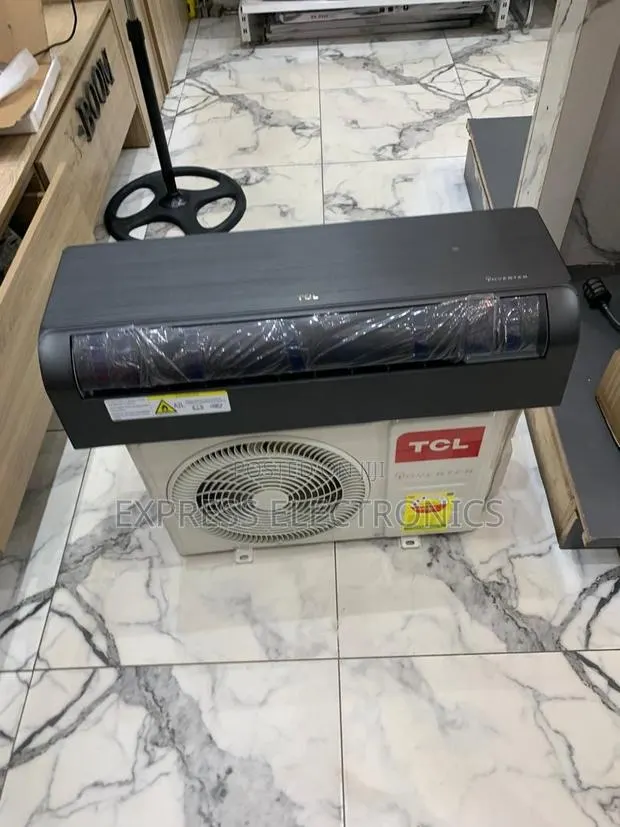Best Buy for Less Wooden Finish Dark Grey Inverter TCL 1.5hp · Photo 1
