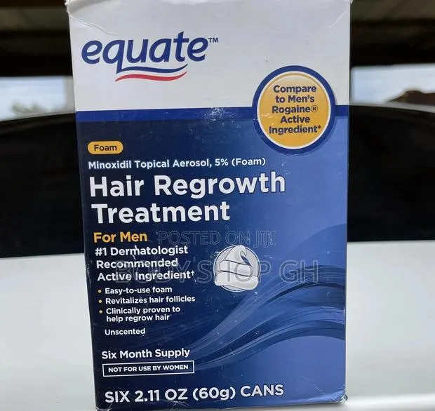 Equate Minoxidil Foam for Hairlines, Hairloss Baldness · Photo 1