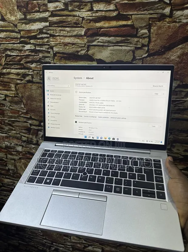 Laptop HP EliteBook 840 G7 8GB Intel Core i5 SSD 256GB · Photo 1