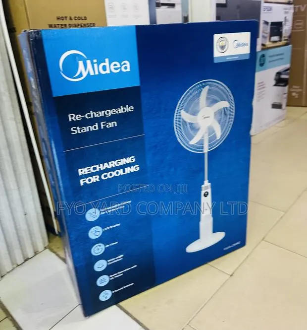 18 Inch Rechargeable Midea Standing Fan · Photo 1