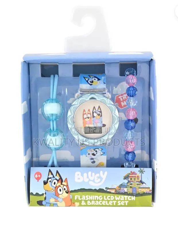 Bluey Kids Unisex LCD Flashing Watch and Bracelet Set · Photo 1