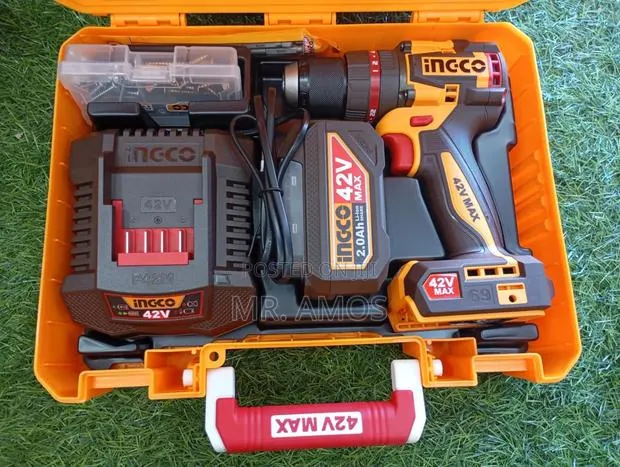 69nm Compact Brushless Cordless Impact Drill +47pcs Accessories Set - · Photo 1