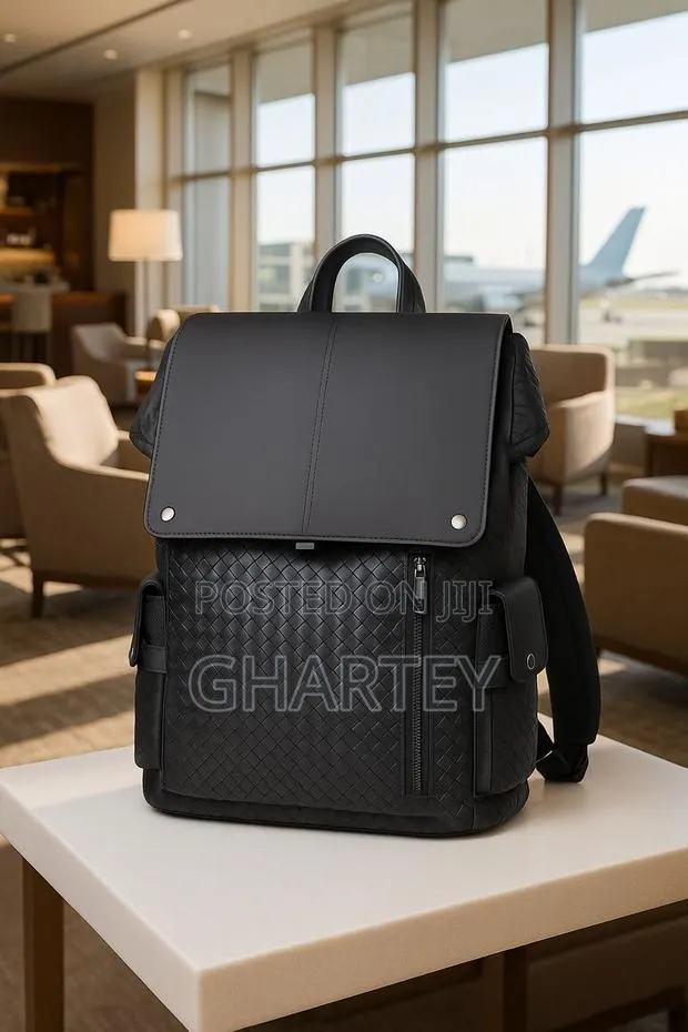 Quality Mesh Design Leather Bags - 2 Styles All Black · Photo 1
