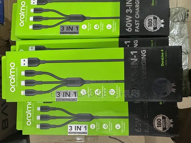 Oraimo 60w 3-in-1 Fast Charging Cable · Photo 4