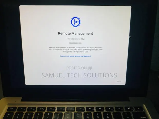 Remote Management (Mdm) Bypass on Macbook · Photo 1