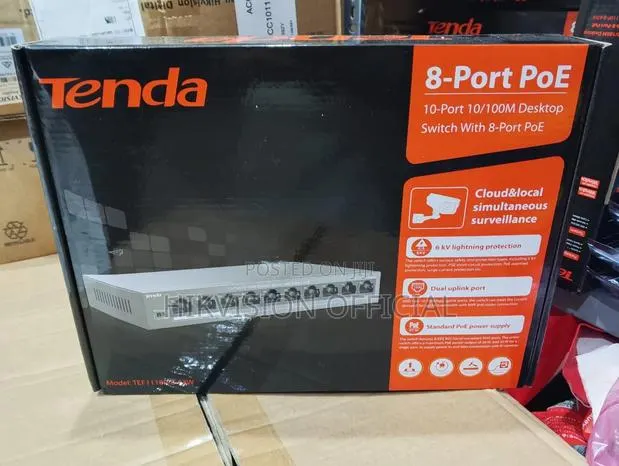 Tef1110pf-8-120w= 8 Ports Full Giga Poe Switch + SFP · Photo 1