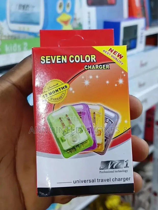 Seven Colour Universal Travel Charger · Photo 1