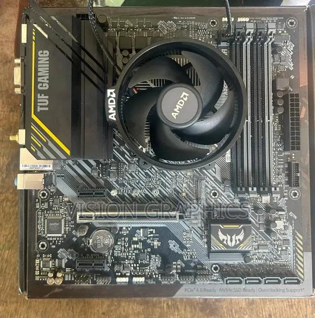 Ryzen 5500 With ASUS Tuf Gaming A520m Plus Wifi and AMD Cooler · Photo 1