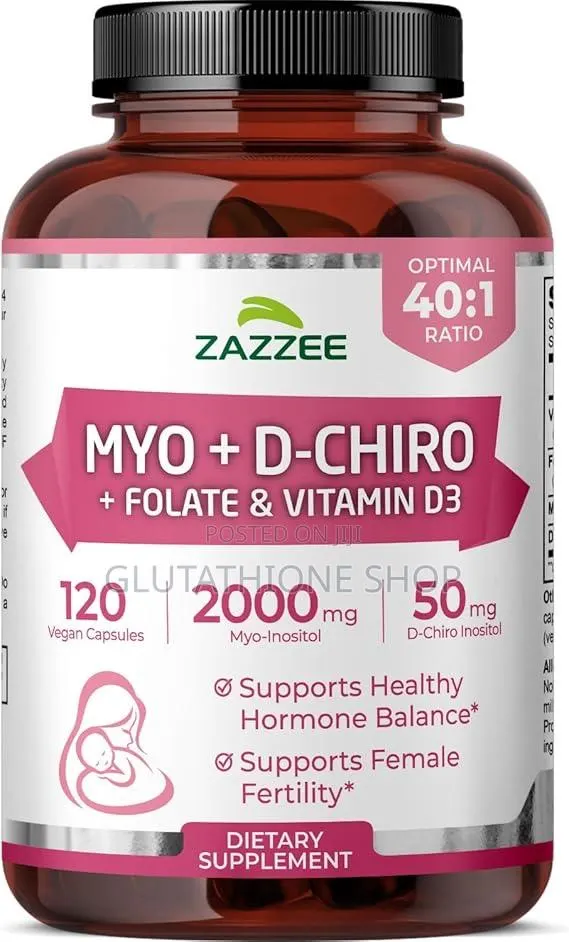 Zazzee Naturals Myo-Inositol + D-Chiro + Vitex · Photo 1
