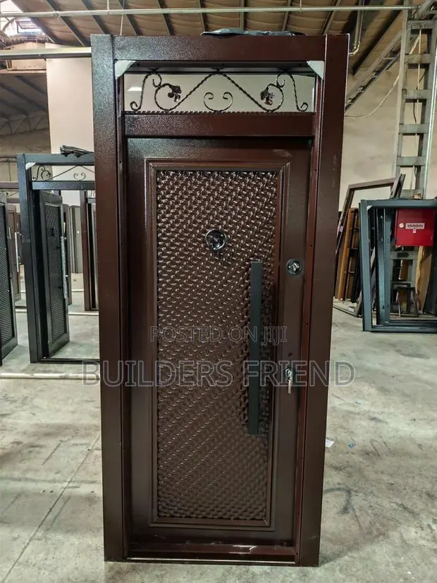 Fanlight Turkish Heavy Single Security Door+Glass Top Set · Photo 1