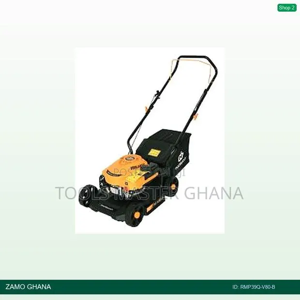 Marsant Lawn Mower Rv80 390mm 80cc 1.6kw 35l Petrol Fol - Rmp39q-V80-B · Photo 1