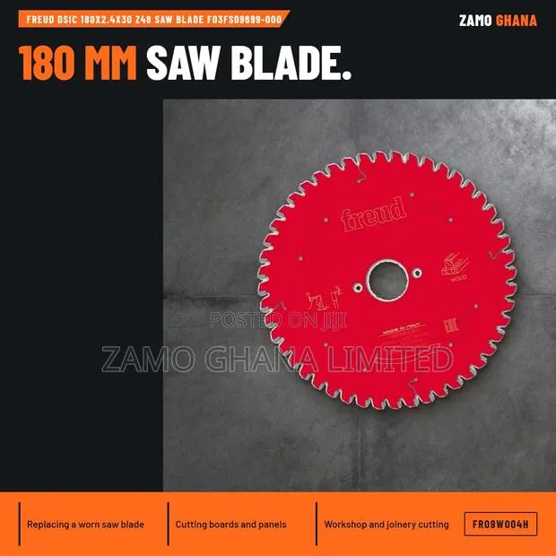 Freud Dsic 180X2.4X30 Z48 Saw Blade F03Fs09699-000 - FR09W004H · Photo 1