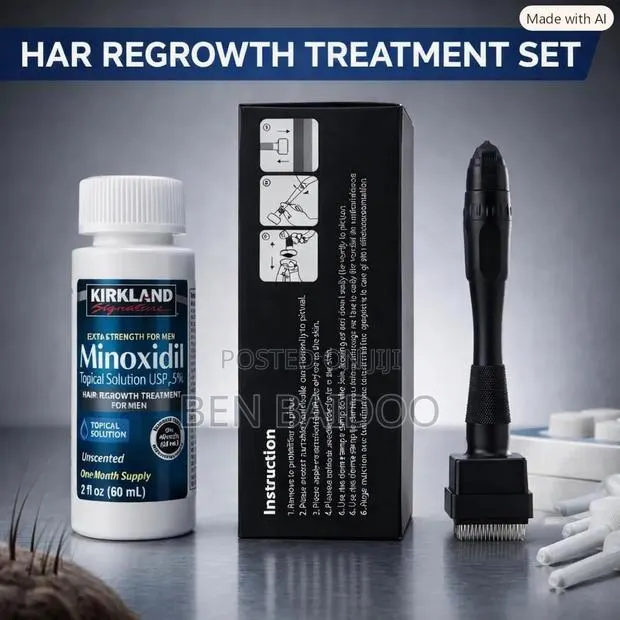 Kirkland Minoxidil and Derma Stamp (Active Hair Growth Results) · Photo 1