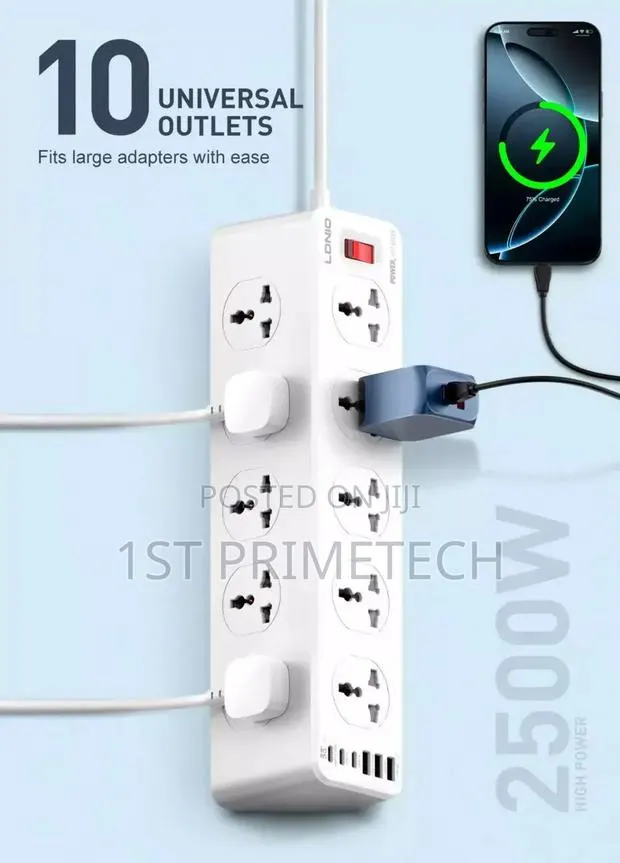 Ldnio New 10 Socket/3 Type a/3 Type C Extension Board