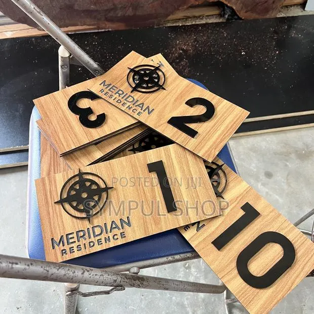 Door Labels Wooden Texture · Photo 1