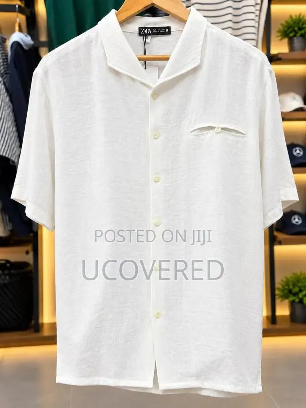 Zara Tencel Linen Short Sleeve Shirt · Photo 1