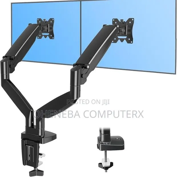Adjustable Dual Monitor Desk Mount · Photo 1
