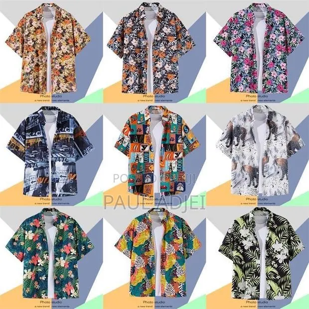 Hawaiian Vintage Floral Shirt - Beach Casual Short Sleeve · Photo 1