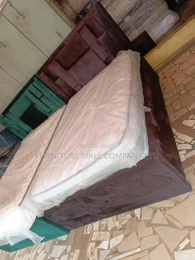 Solid Double Frame With New Mattress. Free Delivery · Photo 1