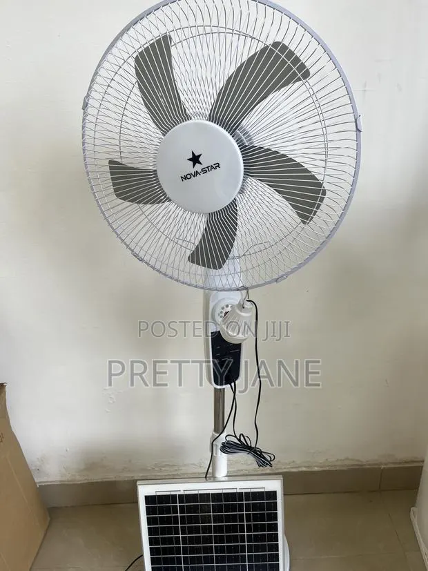 Solar Standing Fan · Photo 1