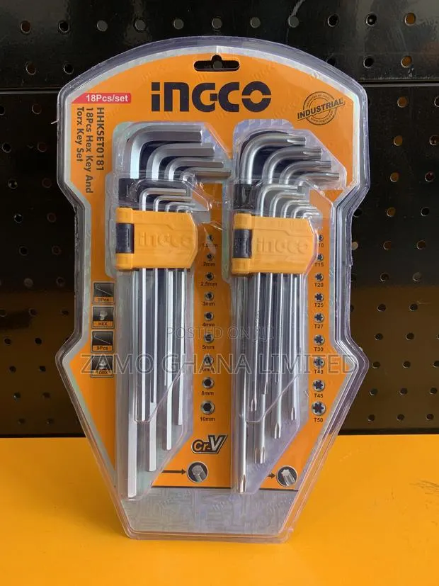 18 PCS Hex Key and Torx Key Set - Hhkset0181 · Photo 1