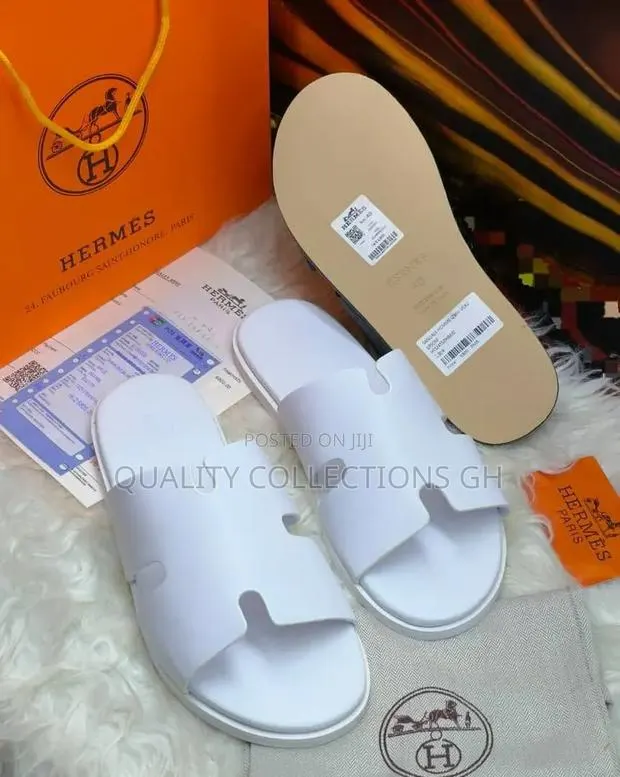 Authentic White Slippers · Photo 1
