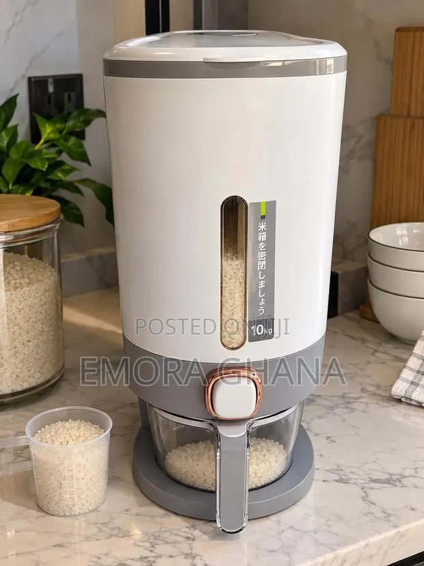 10KG Rice Dispenser With Measuring Cup · Photo 1