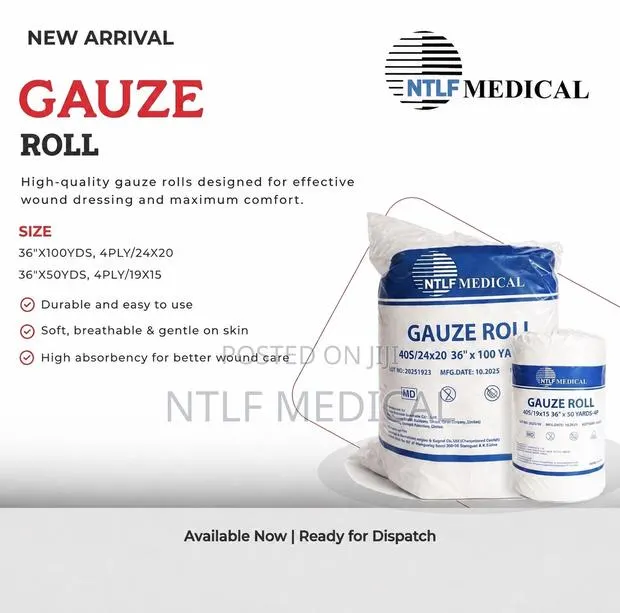 Gauze Roll 50yds (100yds Available) · Photo 1